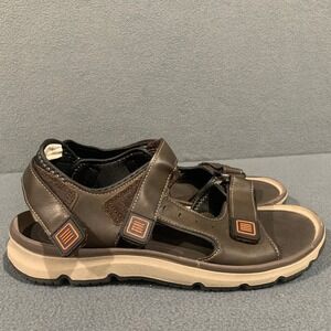 Rugged Outback Mens Brown Adjustable Strap Sandals Size‎ 9 Casual